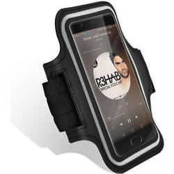 Brassard Sport Smartphone 5.2 Surface tactile Néoprène Lanière Velcro - Noir