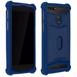 Coque smartphone - AVIZAR - Universelle - Silicone - 47 à 50 - Bleu nuit