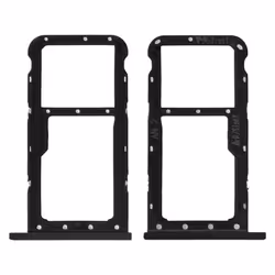 Tiroir SIM Huawei P20 Lite support carte nanoSIM + microSD - noir Noir