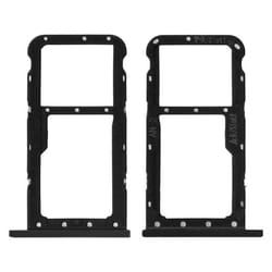 Tiroir SIM Huawei P20 Lite support carte nanoSIM + microSD - noir Noir