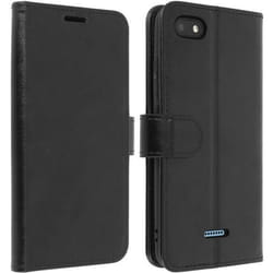 Housse Portefeuille - AVIZAR - Xiaomi Redmi 6 / 6A - Éco-cuir - Noir - Support Vidéo