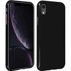 Coque de téléphone - Apple - iPhone XR - Silicone gel souple - Effet mat - Contours brillants