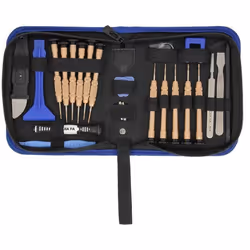 Kit Universel doutils AVIZAR pour réparation Smartphone/tablette - 24 pièces - Noir - Multifonctions à oeil
