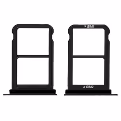 Tiroir double carte Nano SIM Huawei P20 Adaptateur remplacement - Noir