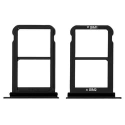 Tiroir double carte Nano SIM Huawei P20 Adaptateur remplacement - Noir
