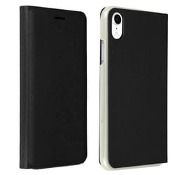 Housse Portefeuille - AVIZAR - iPhone XR - Éco-cuir - Ultra-fin - Noir