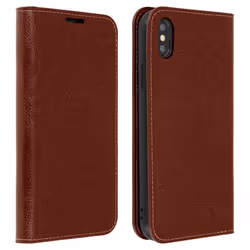 Étui iPhone XS Max - AVIZAR - Housse Cuir Portefeuille - Protection Chocs - Support Vidéo - 3 Fentes Cartes