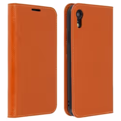 Étui iPhone XR - AVIZAR - Housse Cuir Portefeuille - Protection Chocs - Support Vidéo - 3 Fentes Cartes