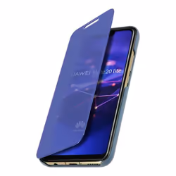 Housse - AVIZAR - Mate 20 lite - Effet miroir - Clapet translucide - Protection intégrale
