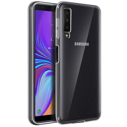 Coque - Samsung - Galaxy A7 2018 - Silicone Gel Souple - Transparent - Effet Mat