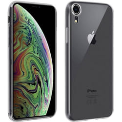 Coque et film de protection - Apple - iPhone XR - Silicone transparent - Verre trempé - Souple