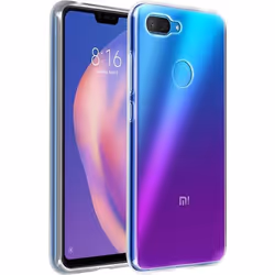 Coque - AVIZAR - Xiaomi Mi 8 Lite - Silicone Gel - Souple - Transparent Blanc