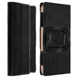 Etui Ceinture Smartphone - AKASHI - Universel - Noir - Semi-rigide - Compatible jusquà 162x80mm