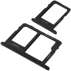 Tiroir SIM - AVIZAR - Samsung Galaxy J6 - 2x carte nano SIM - microSD - Noir