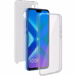 Coque de protection 360° pour Honor 8X - AVIZAR - Blanc - Design ultra-fin et léger - Silicone Polycarbonate
