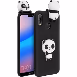 Coque Huawei P20 Lite - AVIZAR - Panda 3D - Souple - Flexible - Silicone gel