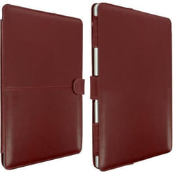 Housse MacBook Air 133 - AVIZAR - Étui Portefeuille - Cuir Marron - Vintage - Aimantée