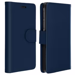 Étui Smartphone - Universelle - Housse Portefeuille - Bleu nuit - 53 à 58 - Aimantée