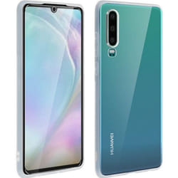 Coque et film de protection - Huawei - P30 - Silicone gel - Verre trempé - Transparent