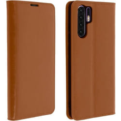 Étui - AVIZAR - P30 Pro - Cuir véritable - Support vidéo - Marron camel