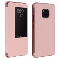 Housse - AVIZAR - Huawei Mate 20 Pro - Coque Rigide - Rose Gold - Étui Grande Fenêtre
