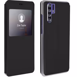 Housse - AVIZAR - Huawei P30 Pro - Coque Rigide - Étui Clapet à Fenêtre - Fonction Stand