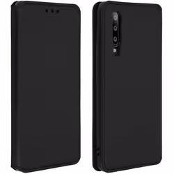 Housse - AVIZAR - Huawei P30 - Étui Folio Portefeuille - Éco-cuir - Noir