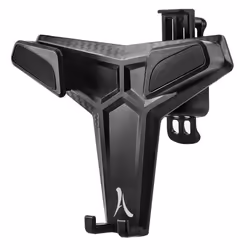 Support Smartphone - AKASHI - 6.5 - Fixation Grille dAération - Rotatif 360° - Plastique Noir