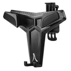 Support Smartphone - AKASHI - 6.5 - Fixation Grille dAération - Rotatif 360° - Plastique Noir