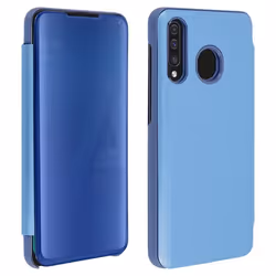 Housse pour smartphone - AVIZAR - Samsung Galaxy A50 - Étui Miroir - Clapet translucide - Coque semi-rigide