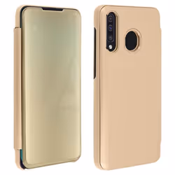 Housse pour Samsung Galaxy A50 - AVIZAR - Étui Miroir - Clapet Translucide - Coque Semi-rigide - Pratique