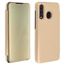 Housse pour Samsung Galaxy A50 - AVIZAR - Étui Miroir - Clapet Translucide - Coque Semi-rigide - Pratique