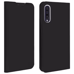Housse pour Samsung Galaxy A50 - DUX DUCIS - Étui Porte-cartes - Coque Souple - Support Horizontal - Noir