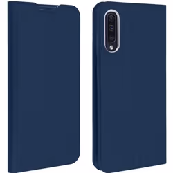 Housse - DUX DUCIS - Samsung Galaxy A50 - Étui Porte-cartes - Fonction Stand - Bleu nuit