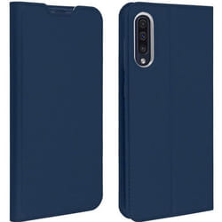 Housse - DUX DUCIS - Samsung Galaxy A50 - Étui Porte-cartes - Fonction Stand - Bleu nuit