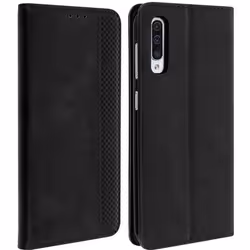 Housse pour Samsung Galaxy A50 - AVIZAR - Etui Effet Vieilli - 2 Porte-cartes - Support Intégré - Coque Souple