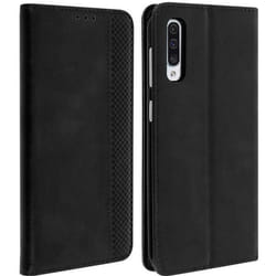 Housse pour Samsung Galaxy A50 - AVIZAR - Etui Effet Vieilli - 2 Porte-cartes - Support Intégré - Coque Souple