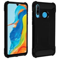 Coque - AVIZAR - Huawei P30 Lite - Protection Hybride - Antichoc jusquà 18m - Noir