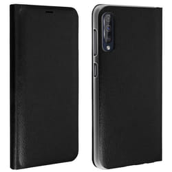 Housse pour smartphone - AVIZAR - Samsung Galaxy A50 - Coque rigide - Étui porte-carte - Noir