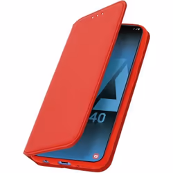 Housse pour Samsung Galaxy A40 Étui Folio Portefeuille Fonction Support rouge