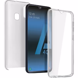 Coque de protection - AVIZAR - Samsung Galaxy A40 - Arrière rigide - Protection avant silicone - Ultra-fin