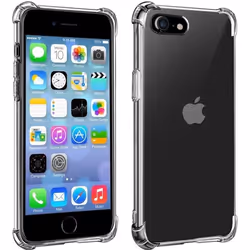 Coque de protection AVIZAR pour Apple iPhone SE 2020 / 8 / 7 - Silicone flexible - Coins renforcés - Blanc