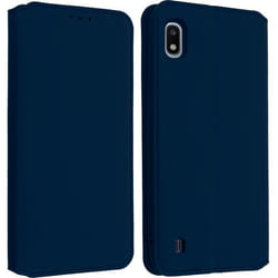 Housse - AVIZAR - Samsung Galaxy A10 - Éco-cuir - Fonction support - Bleu nuit