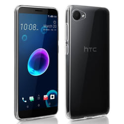 Coque de protection - AVIZAR - HTC Desire 12 - Silicone Souple - Verre Trempé 9H - Transparent Blanc