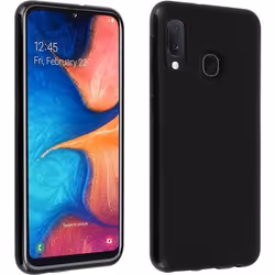 Coque - AVIZAR - Samsung Galaxy A20e - Silicone Souple - Ultra-fine - Noir