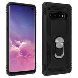 Coque - AVIZAR - Galaxy S10 - Bi-matières - Antichoc - Support vidéo transformable