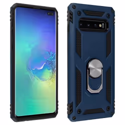 Coque - AVIZAR - Galaxy S10 Plus - Bi-matières - Rigide et Souple - Support Vidéo