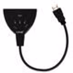 Adaptateur HDMI - LinQ - Multiports - 3x HDMI Femelle - Full HD - Noir