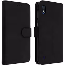 Housse pour Samsung Galaxy A10 - AVIZAR - Étui Portefeuille Support Stand - Noir - Silicone gel - Aimantée