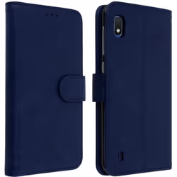Housse pour Samsung Galaxy A10 Étui Portefeuille Support Stand Bleu nuit